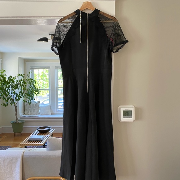 Liquorish/ASOS A-Line Lace Detail MIDI Dress - Picture 3 of 4